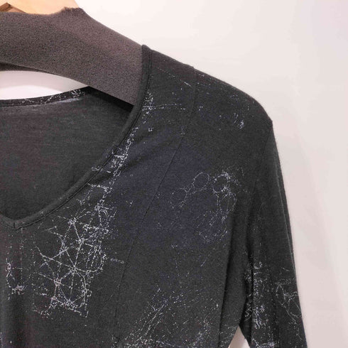 バジュラ bajra 00s Y2K Vネックデザインカットソー メンズ ONE SIZE