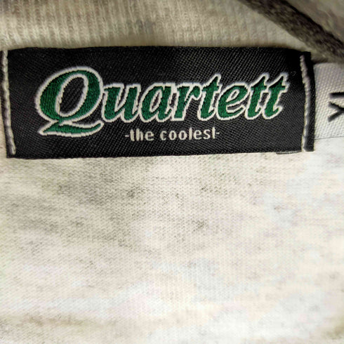 カルテット Quartett CO S/Sフロントデザインクルーネックカットソー メンズ import:XL