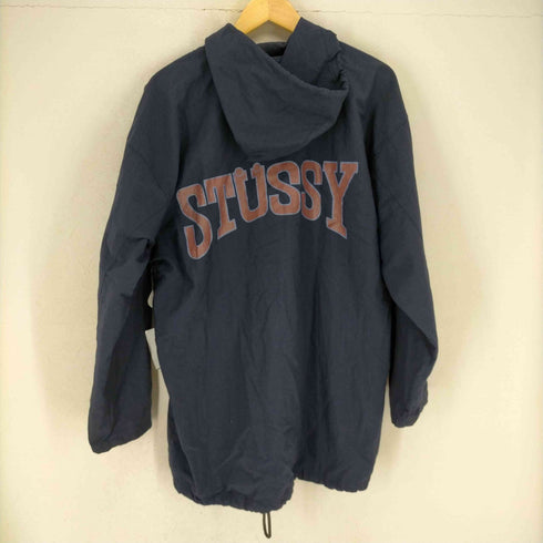 ステューシー Stussy 80S 黒タグ MADE IN OZ プリントフーデッドコーチジャケット メンズ JPN:M