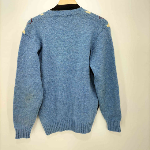 トラッド trad HAND INTARSIA Vネック アーガイルニット メンズ L
