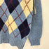 トラッド trad HAND INTARSIA Vネック アーガイルニット メンズ L