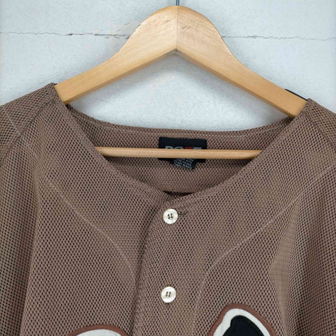 BOF F 漢字刺繍メッシュベースボールシャツ メンズ JPN:XXL