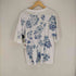 ラグナビーチ LAGUNA BEACH 90S MADE IN USA ラメ装飾 ローズ柄Tシャツ メンズ JPN:XL