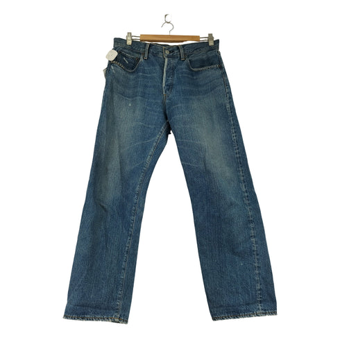 ヒステリックグラマー HYSTERIC GLAMOUR 21SS ボタンフライ スタッズストレートデニムパンツ メンズ US:30-31