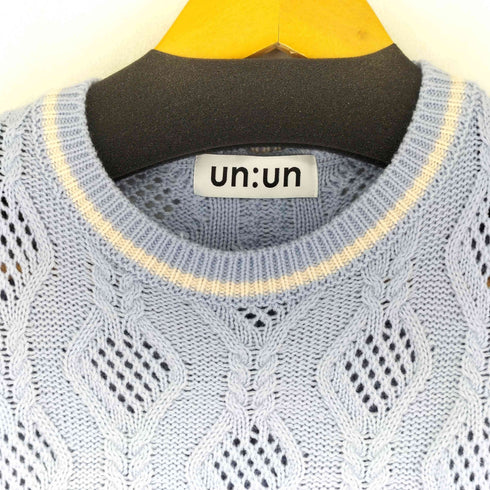 UN:UN カットワークニット レディース