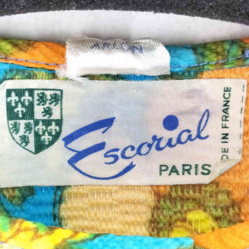 ESCORIAL フランス製 シアサッカーシャツワンピース レディース