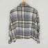 ザラ ZARA クロップドチェックシャツ レディース import:M