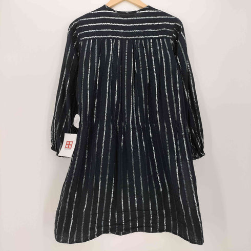 イザベルマランエトワール ISABEL MARANT ETOILE インド綿 ラメ ストライプ クロップド ワンピース レディース JPN:36