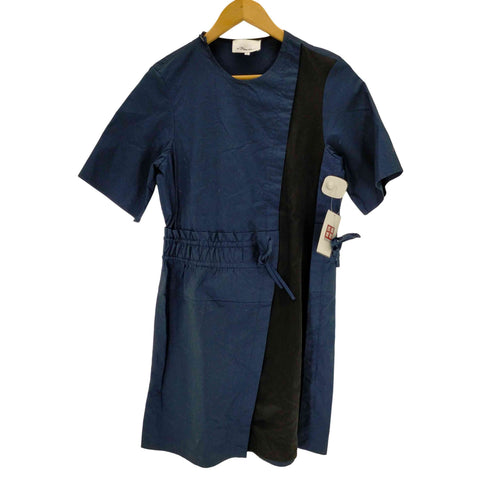 スリーワンフィリップリム 3.1 phillip lim コットン シルク切替 ワンピース レディース 0