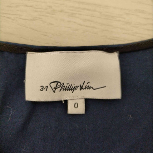 スリーワンフィリップリム 3.1 phillip lim コットン シルク切替 ワンピース レディース 0