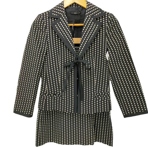 ボスヒューゴボス BOSS HUGO BOSS ドット刺繍 シルクスカートセットアップ レディース