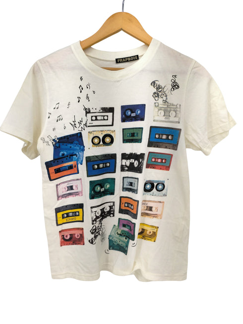 フラボア FRAPBOIS フロントプリント クルーネック Tシャツ レディース JPN:2