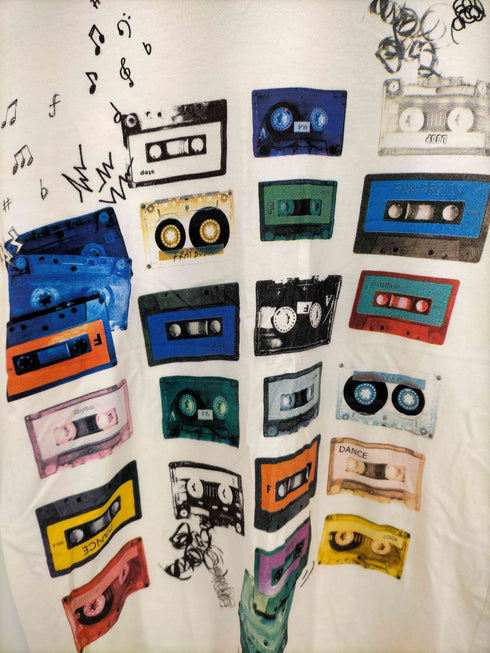フラボア FRAPBOIS フロントプリント クルーネック Tシャツ レディース JPN:2
