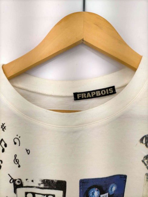 フラボア FRAPBOIS フロントプリント クルーネック Tシャツ レディース JPN:2
