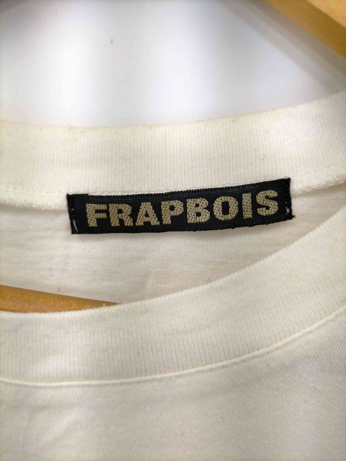 フラボア FRAPBOIS フロントプリント クルーネック Tシャツ レディース JPN:2
