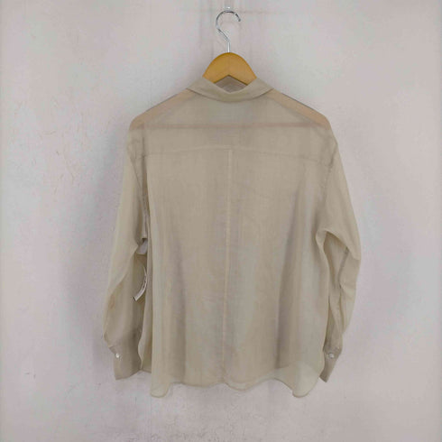 ユナイテッドアローズグリーンレーベルリラクシング UNITED ARROWS green label relaxing スリット スリーブ シアー オーバーシャツ レディース