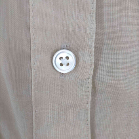 ユナイテッドアローズグリーンレーベルリラクシング UNITED ARROWS green label relaxing スリット スリーブ シアー オーバーシャツ レディース