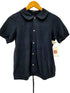 トリココムデギャルソン tricot COMME des GARCONS 03SS AD2002 丸襟 リブギャザー S/S シャツ レディース