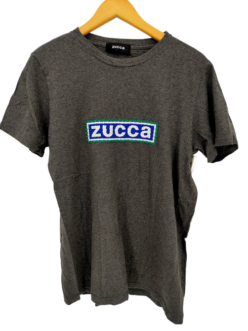 ズッカ ZUCCa ロゴ刺繍 クルーネック Tシャツ レディース JPN:M