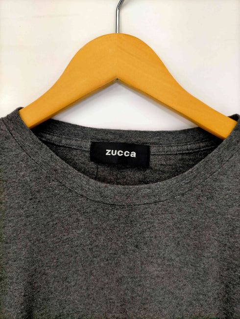 ズッカ ZUCCa ロゴ刺繍 クルーネック Tシャツ レディース JPN:M