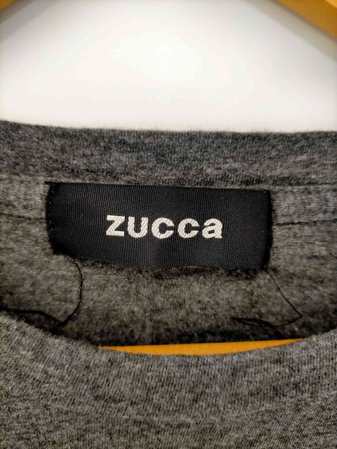ズッカ ZUCCa ロゴ刺繍 クルーネック Tシャツ レディース JPN:M
