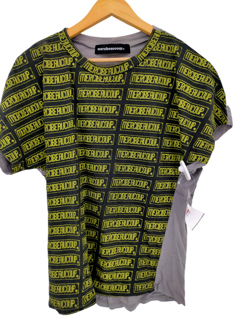 メルシーボークー mercibeaucoup 総柄プリント クルーネック Tシャツ レディース 3