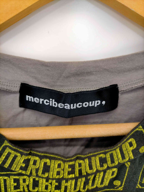 メルシーボークー mercibeaucoup 総柄プリント クルーネック Tシャツ レディース 3