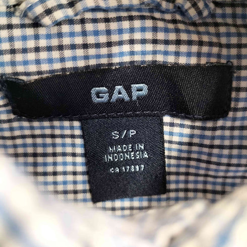 ギャップ Gap 00s チェック レギュラーカラーシャツ メンズ JPN:S