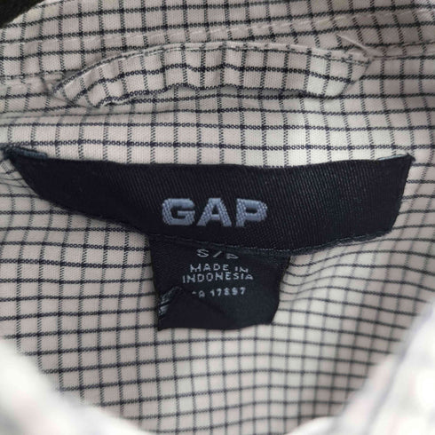 ギャップ Gap 00s 格子 レギュラーカラーシャツ メンズ JPN:S