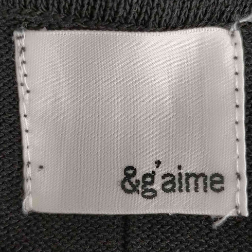 アンジェム &g'aime Neck design knit dress ネックデザインニットドレス レディース FREE