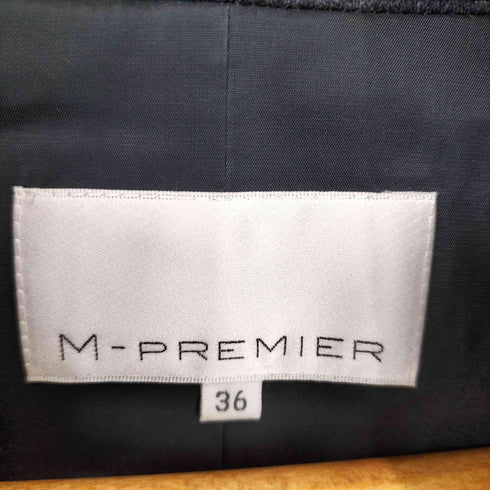 エムプルミエ M-PREMIER スタンドカラーウールジャケット スカートセットアップ レディース JPN:36