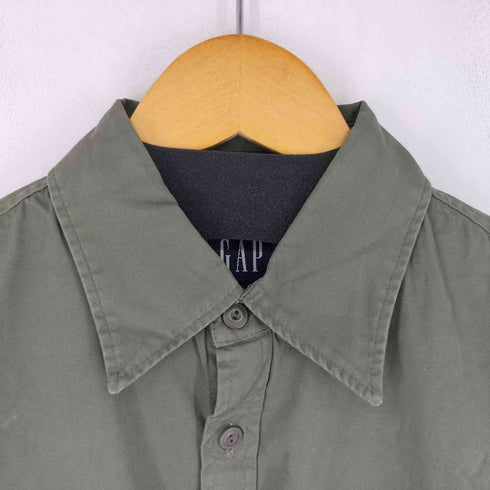 ギャップ Gap 00s 両フラップ ミリタリーシャツ メンズ JPN:S