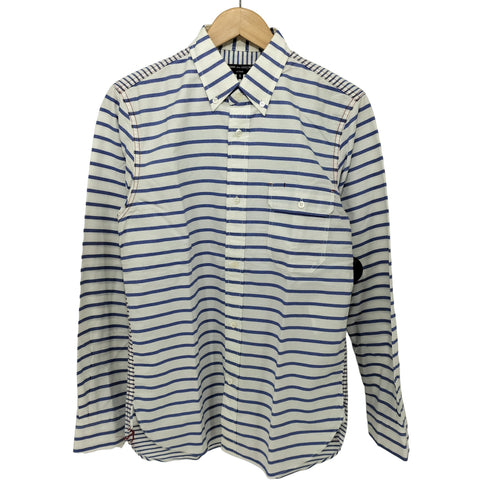 コムデギャルソンオム COMME des GARCONS HOMME ボタンダウン ボーダーコットンロングスリーブシャツ メンズ JPN:S