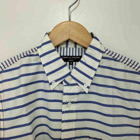 コムデギャルソンオム COMME des GARCONS HOMME ボタンダウン ボーダーコットンロングスリーブシャツ メンズ JPN:S