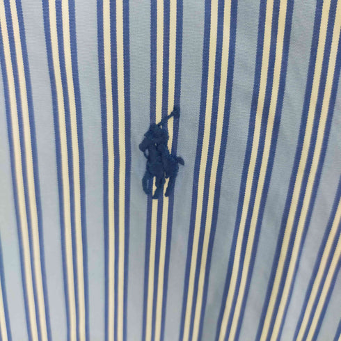 ラルフローレン RALPH LAUREN ビッグサイズ CUSTOM FIT ストライプBD L/S シャツ スモールポニー刺繍 XXL メンズ JPN:XXL 18/XXL