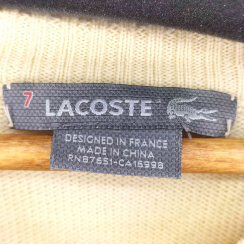 ラコステ LACOSTE アーガイル Vネックニット メンズ 7