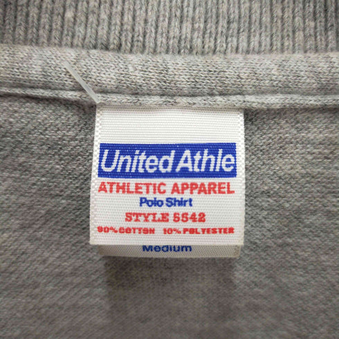ユナイテッドアスレ UNITED ATHLE ワッペン付き鹿の子ポロシャツ メンズ M