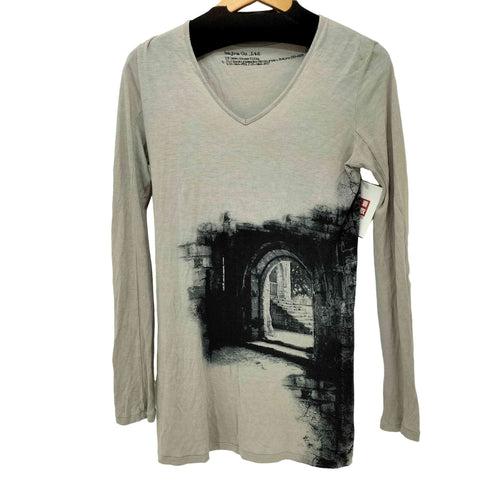 バジュラ bajra フロントプリントVネックTシャツ メンズ JPN:1
