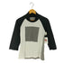 コムデギャルソンオムオム COMME des GARCONS HOMME HOMME プリント加工 だまし絵 スタッズ スイッチングカラー ラグランスリーブ カットソー メンズ JPN:XS