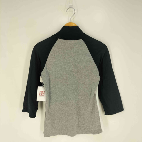 コムデギャルソンオムオム COMME des GARCONS HOMME HOMME プリント加工 だまし絵 スタッズ スイッチングカラー ラグランスリーブ カットソー メンズ JPN:XS