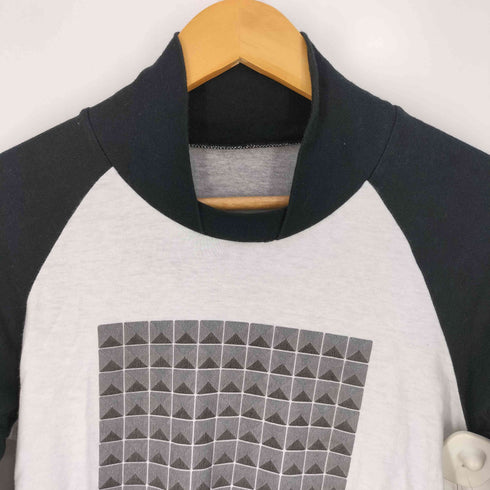 コムデギャルソンオムオム COMME des GARCONS HOMME HOMME プリント加工 だまし絵 スタッズ スイッチングカラー ラグランスリーブ カットソー メンズ JPN:XS