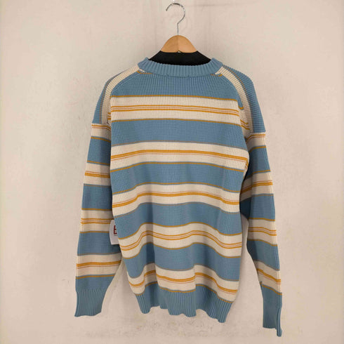 フリークスストア FREAKS STORE ポリ ボーダー クルーネックニット メンズ JPN:L