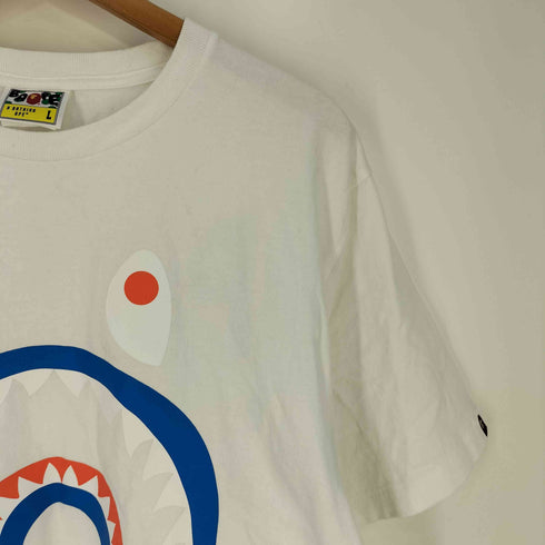 アベイシングエイプ BAPE by A BATHING APE COLORS SHARK PONR TEE カラーシャーク クルーネックTシャツ メンズ JPN:L