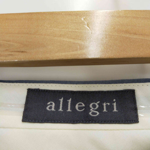 アレグリ allegri センタープレススラックスパンツ メンズ