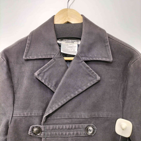 キャサリンハムネットロンドン KATHARINE HAMNETT LONDON コットンピーコート メンズ import:M