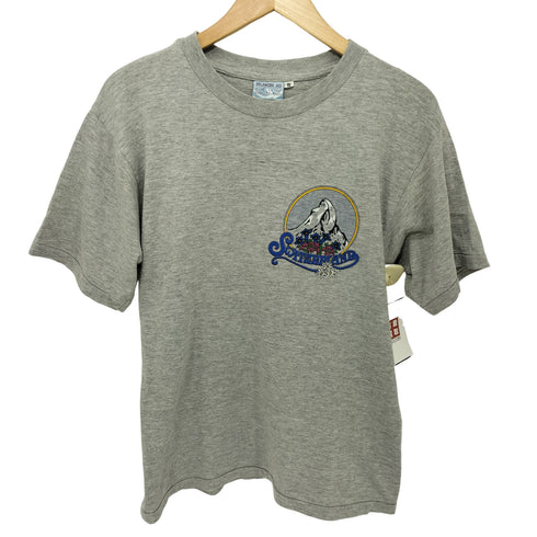 90-2000sSWITZERLANDロゴ コットンクルーネックTシャツ メンズ JPN:S