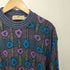 プロントウォモ PRONTO UOMO 80-90s MADE IN ITALY 総柄コットンニット レーヨン メンズ import:XXL