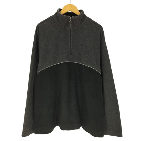 ギャップ Gap 90S オールド デカタグ リフレクター パイピング ハーフジップ フリース バイカラー ジャケット メンズ import:L