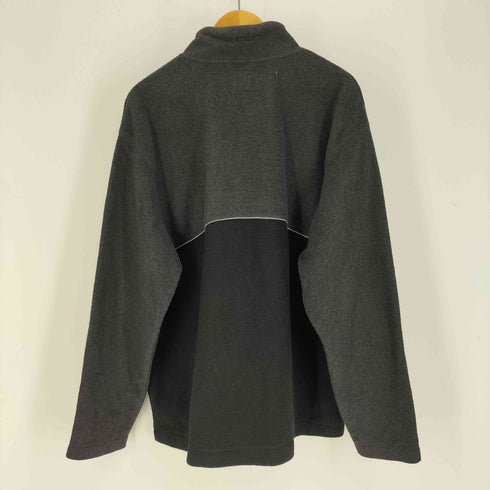 ギャップ Gap 90S オールド デカタグ リフレクター パイピング ハーフジップ フリース バイカラー ジャケット メンズ import:L