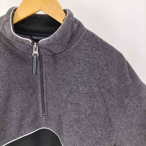 ギャップ Gap 90S オールド デカタグ リフレクター パイピング ハーフジップ フリース バイカラー ジャケット メンズ import:L